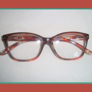 Redwood & Teal Tortoise Reading Glasses